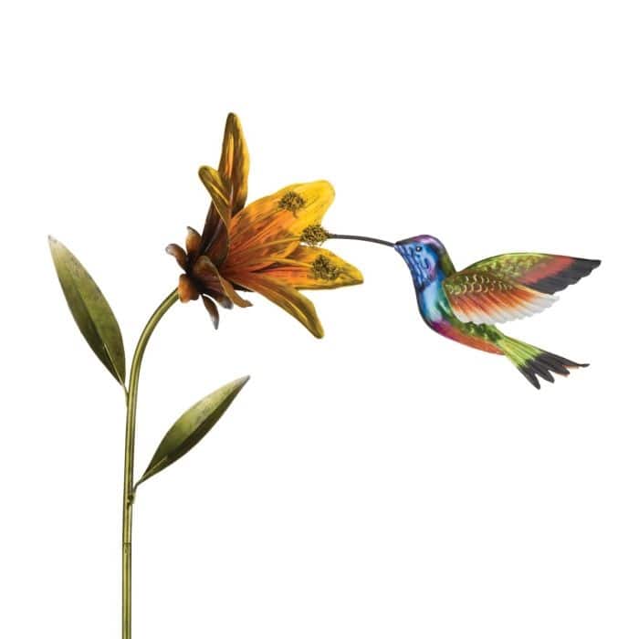 Hummingbird Flower Stakes - Purple Coronet