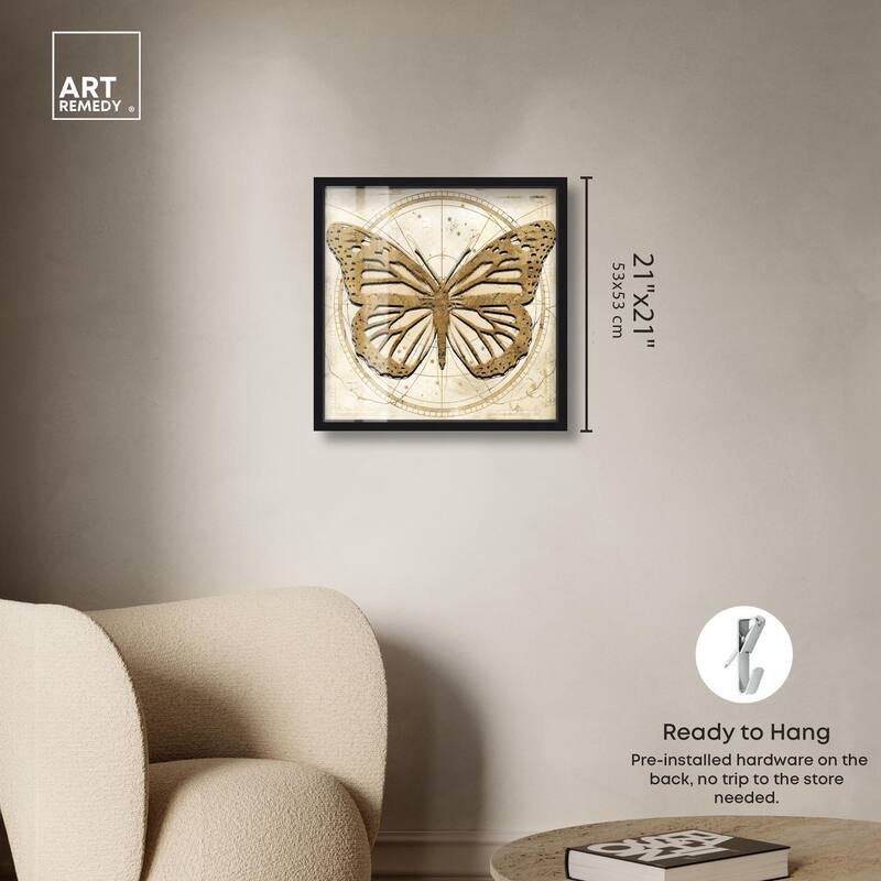 Astro Fluttering Wings Shadowbox by Art Remedy