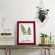 preview thumbnail 39 of 138, Nature Printed Ferns IX -Framed Print w/glass-Cherry Red