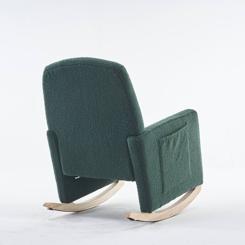 Rocking Chair With Adjustable Footrest