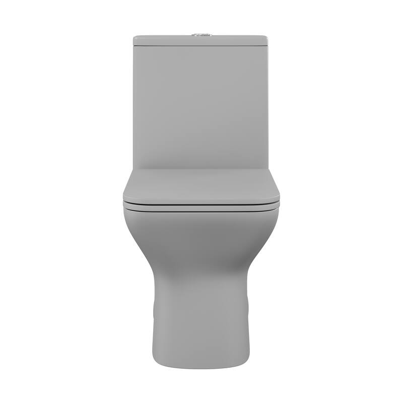 Carre One-Piece Square Toilet Dual-Flush In Matte Grey1.1/1.6 Gpf - 25.79" x 14.96" x 29.92"