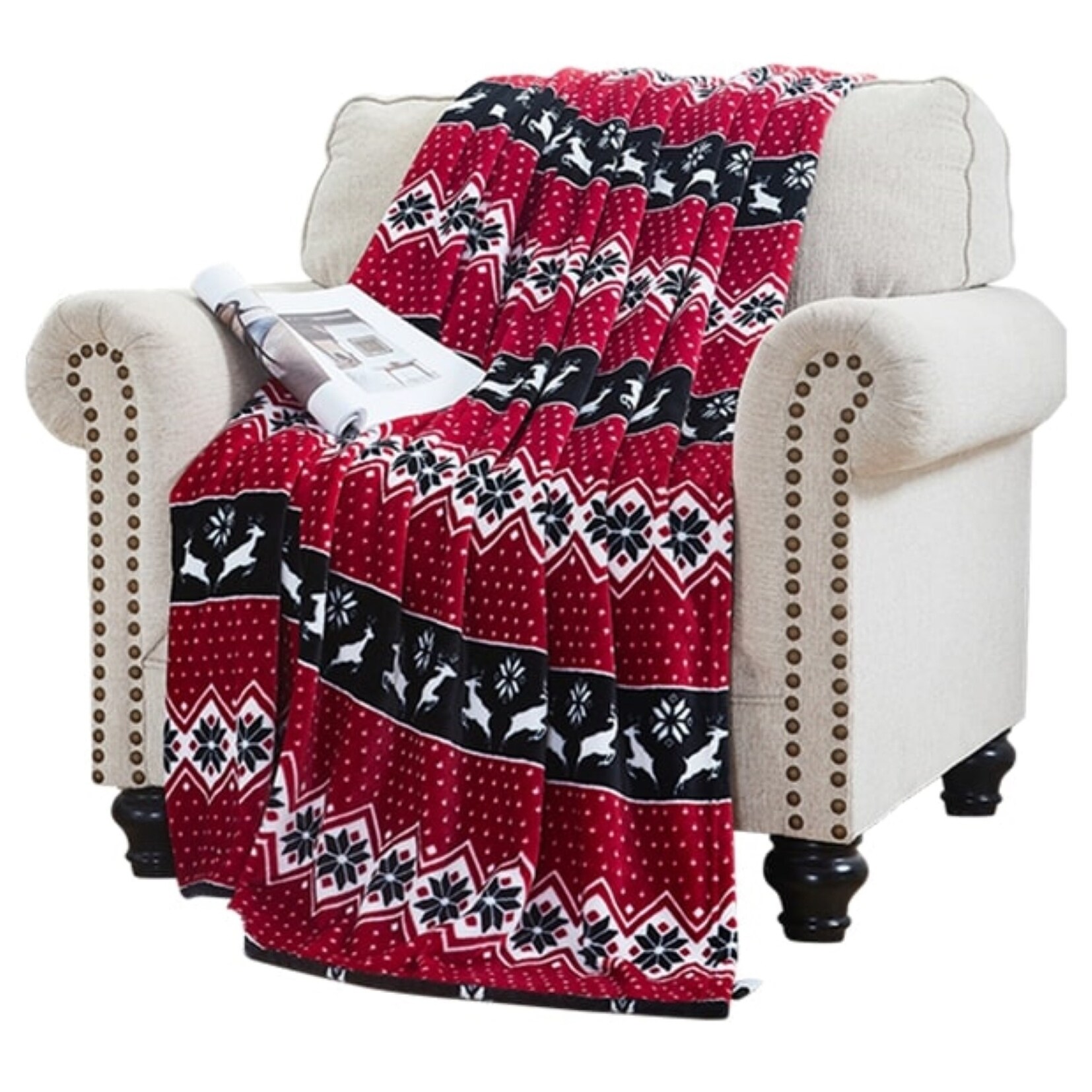 Elle Home Plush Oversized Throw Blanket Silky Soft Flannel Fleece Soft and Cozy for Bed and Couch Bed Bath Beyond 33238857