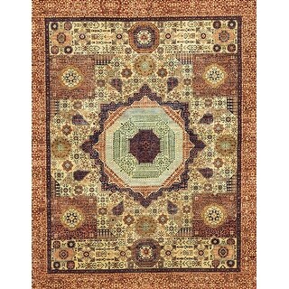 Ahgly Company Machine Washable Abstract Metallic Gold Area Rugs - Bed ...