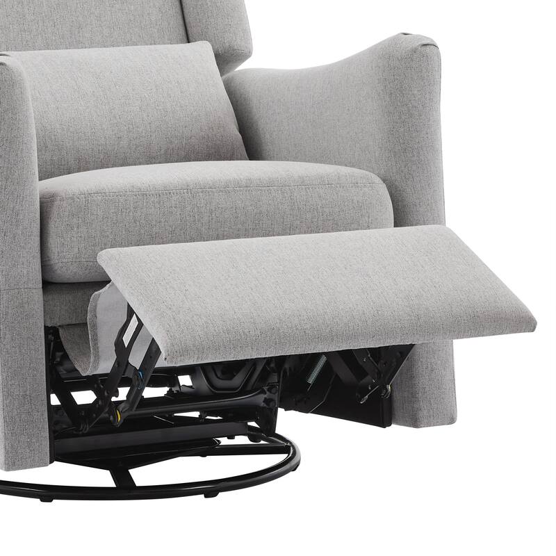 Wingback Swivel Rocker Recliner Chair, Glider Rocker Recliner, Rocking Chair Nursery for Living Room Bedroom Apartment
