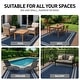 preview thumbnail 17 of 98, World Rug Gallery Border Indoor/Outdoor Flat Woven Area Rug