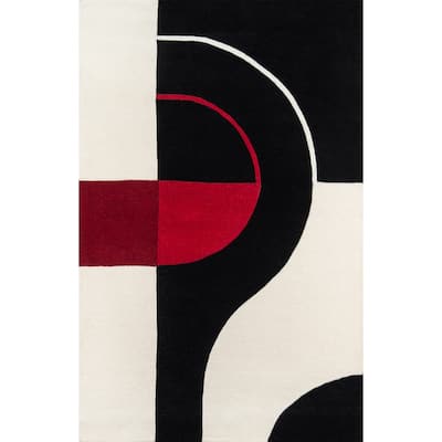 Momeni Delhi Hand-tufted Wool Contemporary Geometric Area Rug