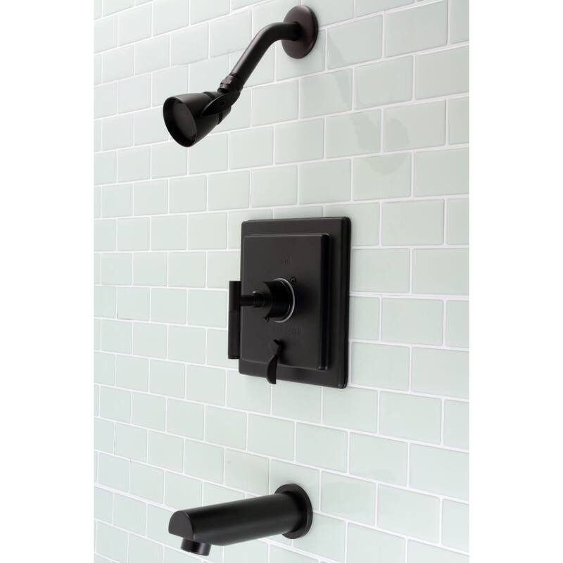 Kingston Brass Kaiser Tub and Shower Trim Package with 1.8 GPM Single