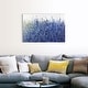 preview thumbnail 22 of 25, "Shades Of Blue Wild Flowers" Abstract Floral Landscape Canvas Wall Art