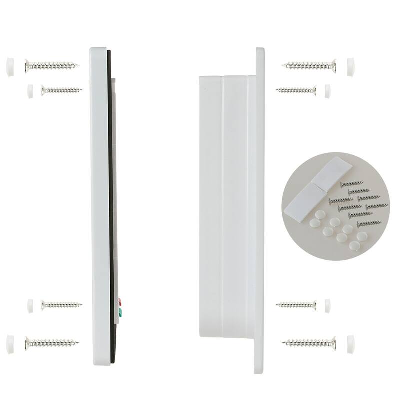 4-Way Locking Cat Door Flap ,Weatherproof for Interior/Exterior, Fits Cats & Dogs