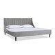 preview thumbnail 113 of 202, Aspen Mid-Century Modern Performance Fabric Low Profile Upholstered Platform Bed