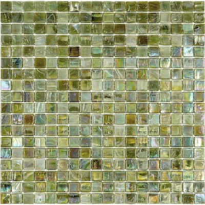 Apollo tile 12" x 12" Skosh Glossy Tortilla Brown Glass Tile (18.69 sq ft/case) - 20 Pack