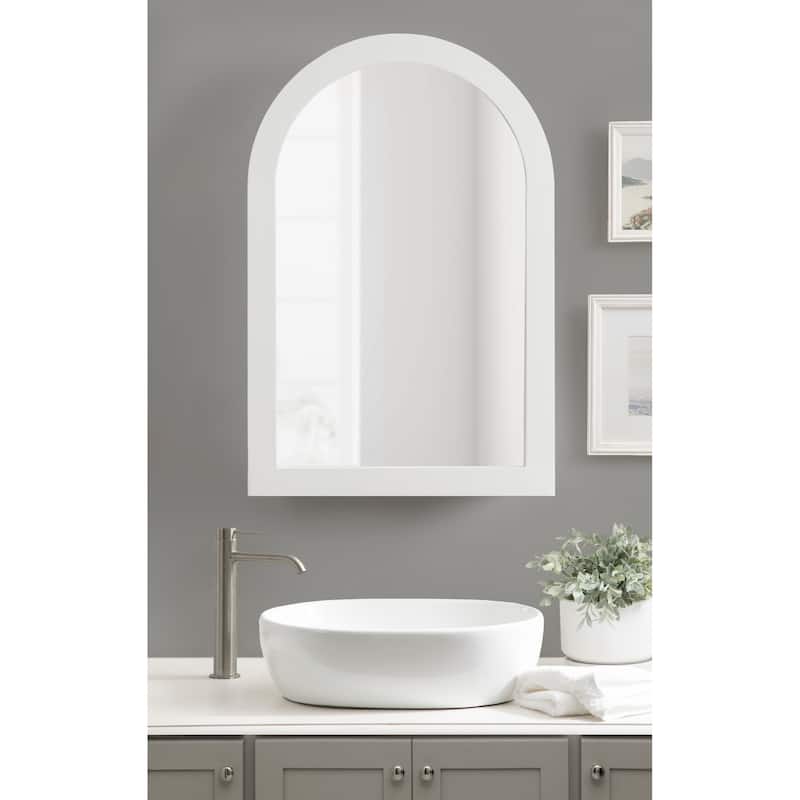DesignOvation Arkland Arch Mirror Vanity Cabinet - 20x6x30