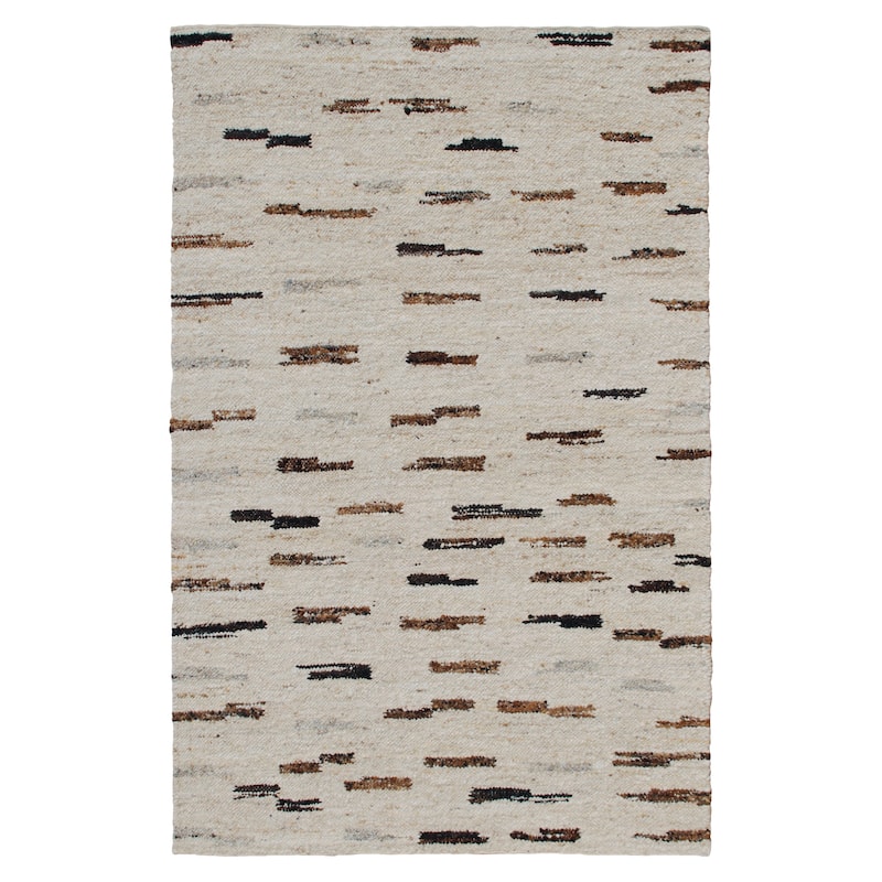 Sevita Modern Abstract Hand-Woven Wool/Cotton Area Rug