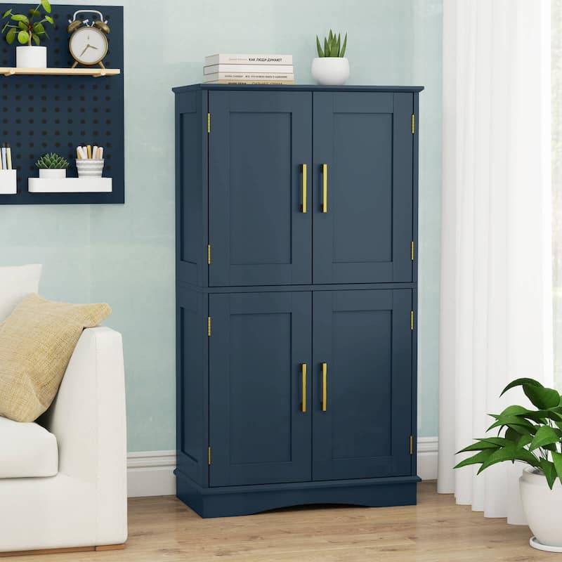 Costway Bathroom Floor Storage Cabinet 43.5" Freestanding Pantry - See Details
