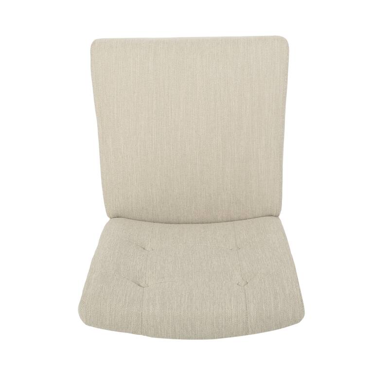 Modern Set of 2 Dining Chairs with Leather Tufted Backrest, Foam-Padded Seat, Solid Wood Legs for Dining Room Living Room