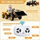 preview thumbnail 20 of 26, Hetoy 3 in 1 Ride on Tractor, 12V Ride on Bulldozer with Detachable Trailer