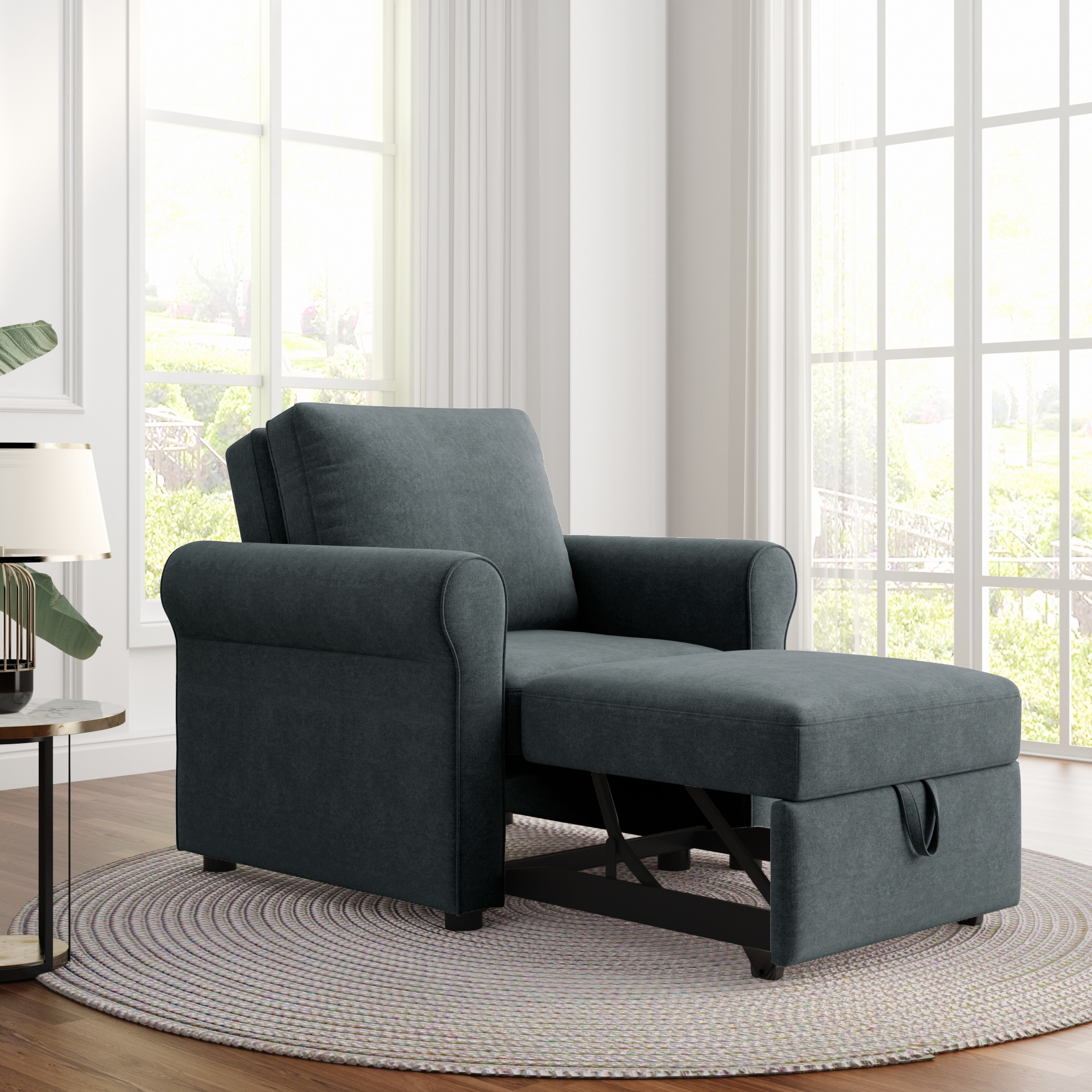 Livingroom Accent Chair 3-in-1 Sofa Bed Chair Convertible Sleeper