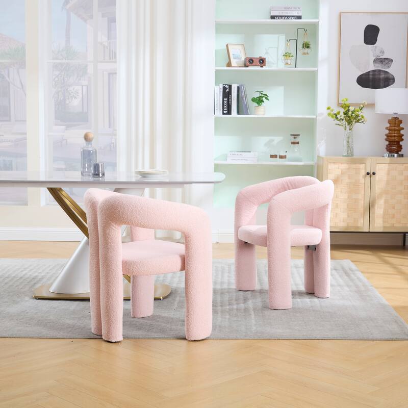 Modern Velvet Upholstered Accent Chair – Barrel-Shaped Dining Side Chair For Kitchen Or Living Room (Set Of 2)‌