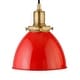 preview thumbnail 3 of 6, Madison 8" Wide Pendant with Metal Shade