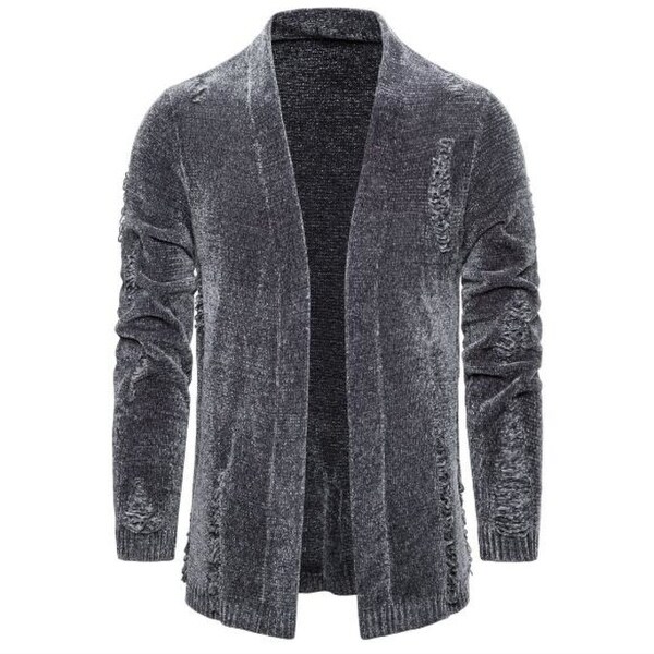 drape collar cardigan