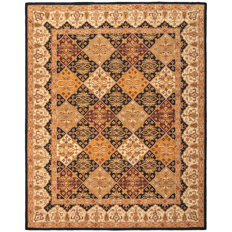 Grand Bazaar Oleg Hand Tufted Diamond Traditional Area Rug - 8' x 10' - Gold/Tan/Black