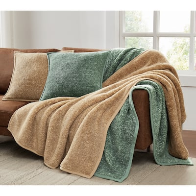 Brooklyn Loom Heathered Sherpa 20x20 2 Pack Decorative Pillow