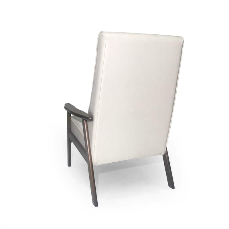 Modern Faux Leather Upholstered Accent Chair聽