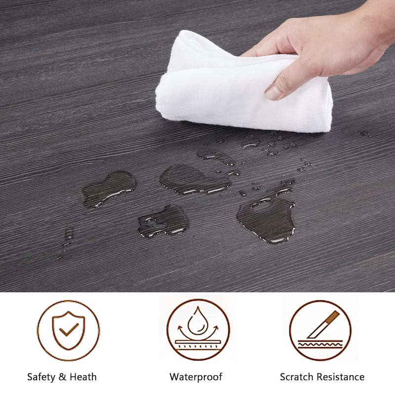 47.3 Inch Modern Round Dining Table for 4 - Farmhouse Style for Kitchen, Dining Room, Living Room