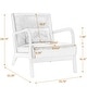 preview thumbnail 16 of 83, 2 Set Mid Century Modern Upholstered Accent Chair