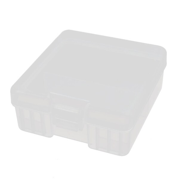 120mmx110mmx50mm Transparent Storage Case Battery Organizer for AAA Batteries
