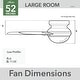 preview thumbnail 18 of 23, Hunter 52" Minimus Modern Sleek Low Profile Ceiling Fan with LED Light, Handheld Remote - Contemporary, Transitional