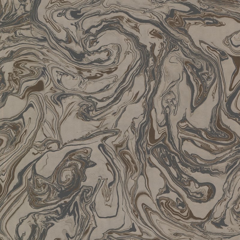 Brewster Olympia Brown Marble Wallpaper - 20.5in x 396in x 0.025in