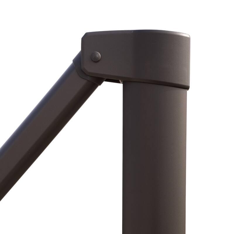 Outdoor 10ft Double Top Patio Cantilever Umbrella with Cross Base by Crestlive Products