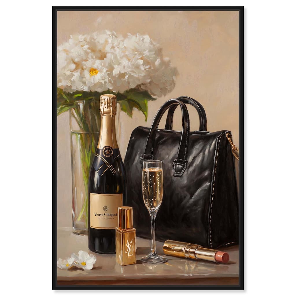 Cheers to Lovely Glam Canvas by Art Remedy