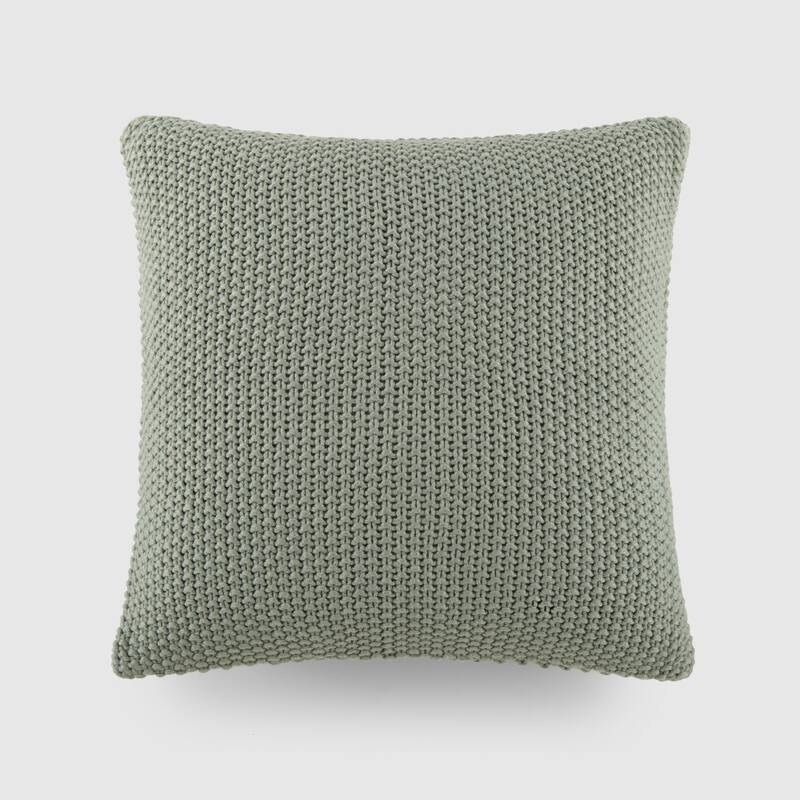 Seed Stitch Knit Acrylic Decor Throw Pillow