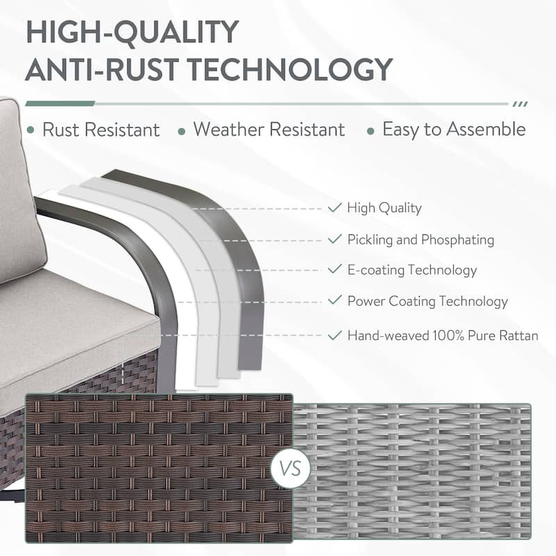 Pocassy Outdoor Patio Furniture Set