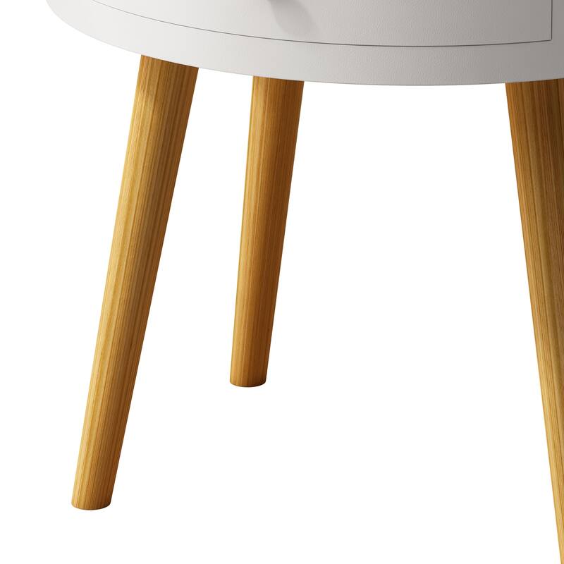 18“H Storage Drawer Bedside Table Bedside Table Sofa Side Coffee Table