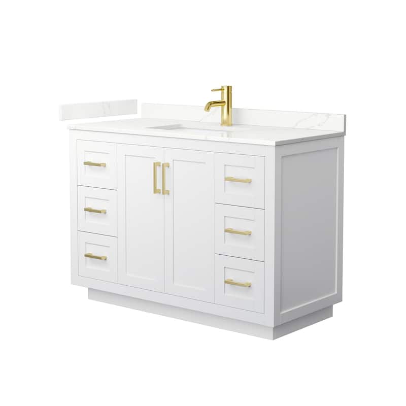 Wyndham Collection WCF292948S-QTZ-UNSMXX Miranda 48" Free Standing