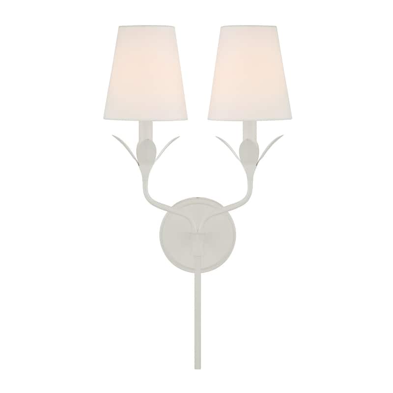Crystorama Lighting Group 562 Broche 2 Light 21" Tall Wall Sconce with - Matte White