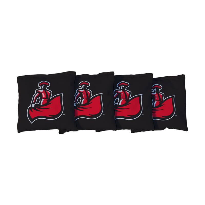 Cal State Northridge Matadors Black Cornhole Bags - All-Weather Resin Filled