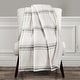 preview thumbnail 15 of 17, Lush Decor Farmhouse Stripe Throw Gray