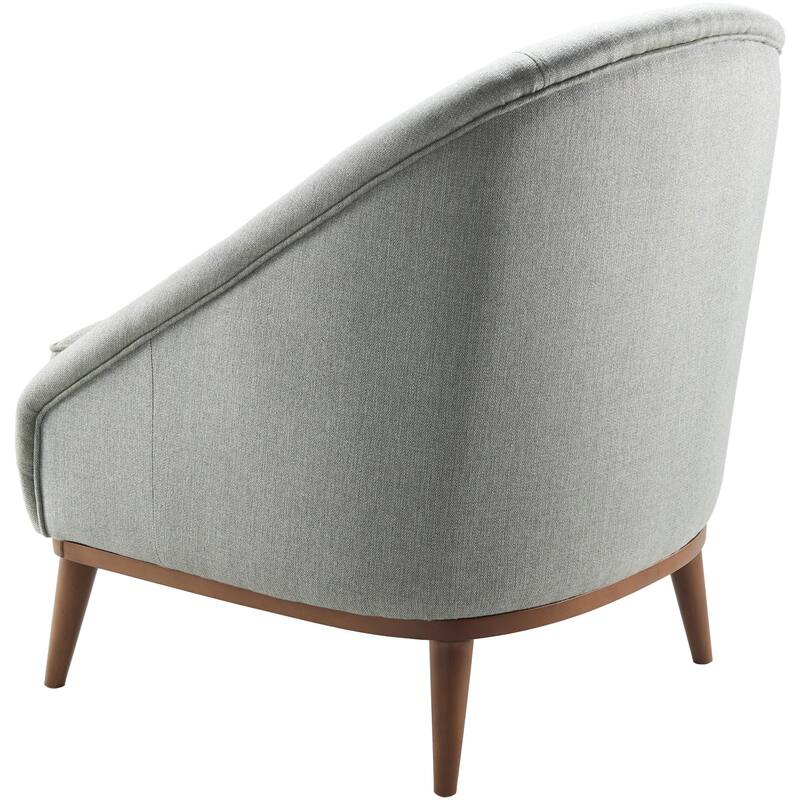 Kassie Modern Minimalist Light Sage Accent Chair