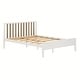preview thumbnail 3 of 20, Max and Lily Scandinavian Queen-Size Bed with Slatted Headboard