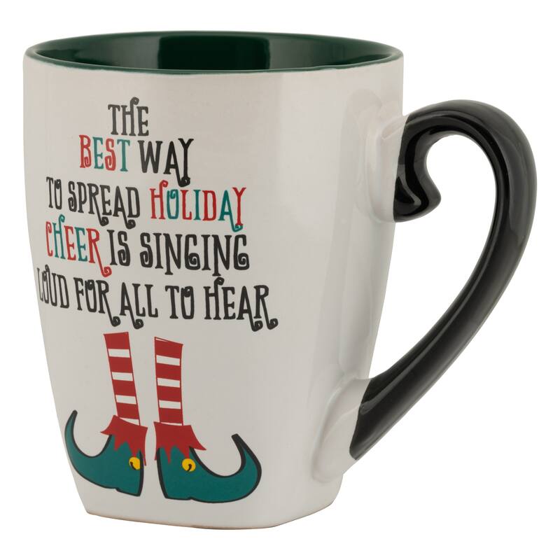 10 Strawberry Street Elf in Training Holiday Mug, Set of 4