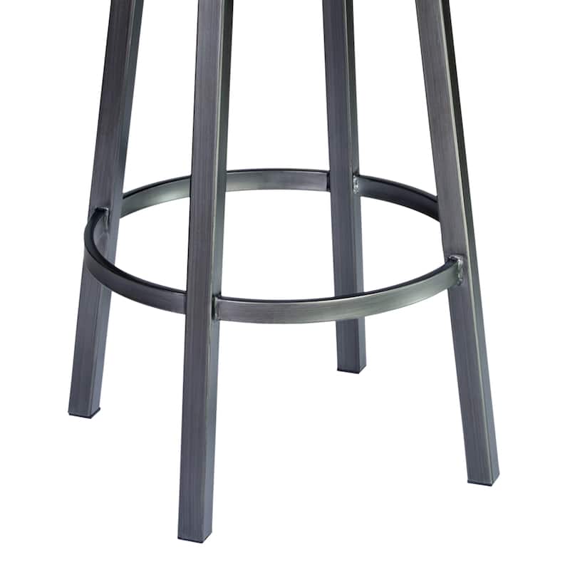 Madrid Upholstered Bar or Counter Height Swivel Barstool