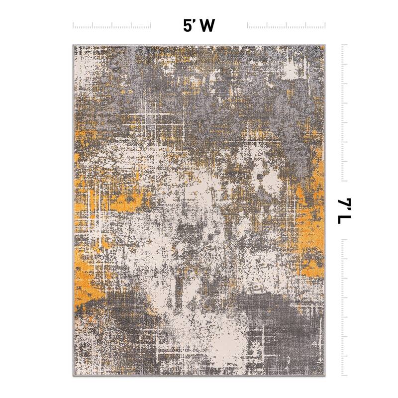 World Rug Gallery Perugia Modern Abstract Area Rug