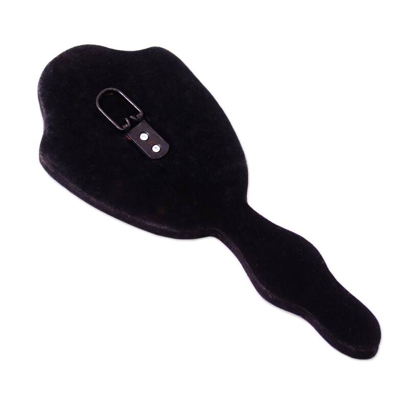Novica Handmade Lucid Lotus Hand Mirror Wall Accent