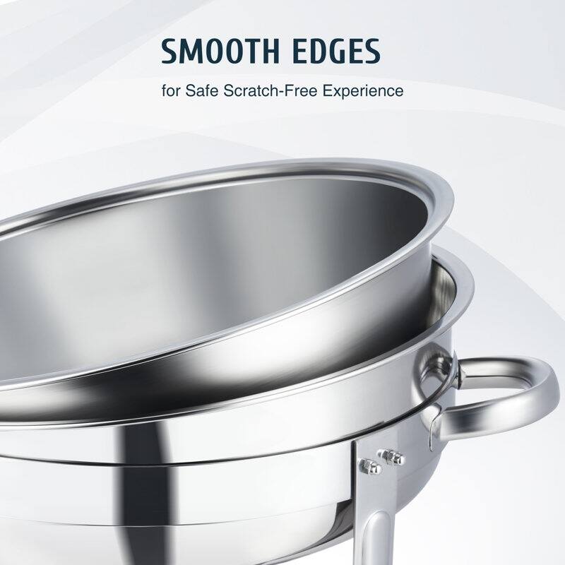 6 Packs Stainless Steel 5 Quarts Round Chafing Dish On Sale Bed