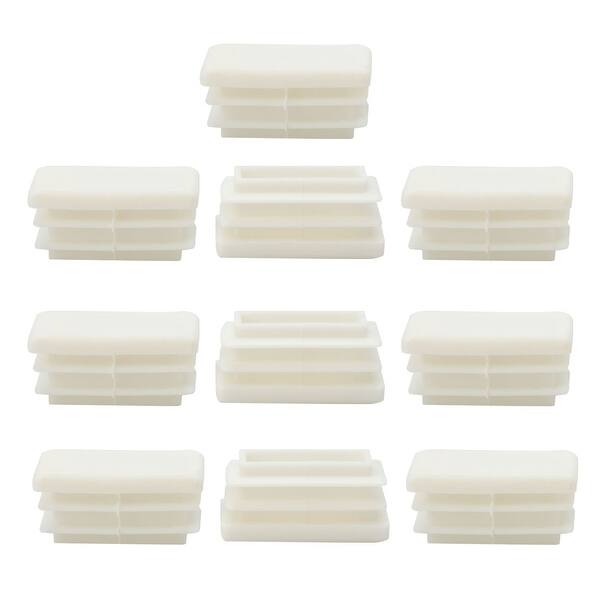 15 X 30mm Plastic Rectangle Ribbed Inserts End Cover 15 X 30mm Plastic Rectangle Ribbed