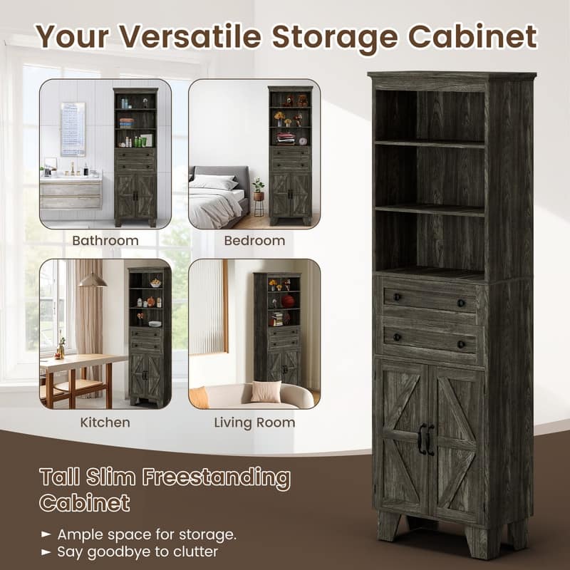 Space-Saving MDF Towel Shelving with Wood Grain Finish and Elegant Handles - Multi-Room Use